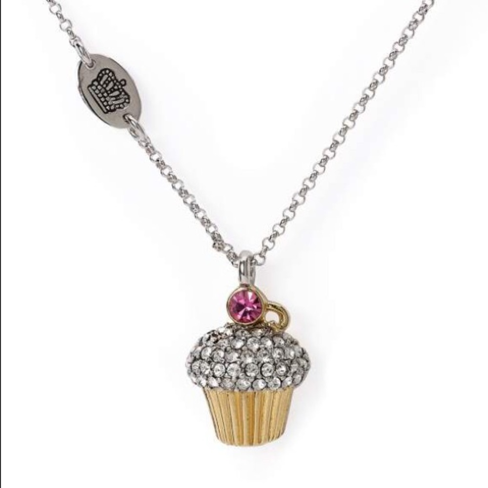 Juicy Couture Wish Pave Cupcake Necklace